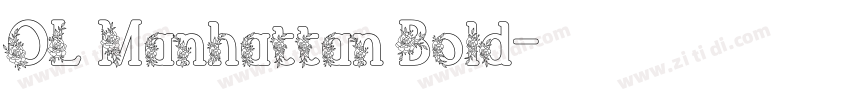 OL Manhattan Bold字体转换